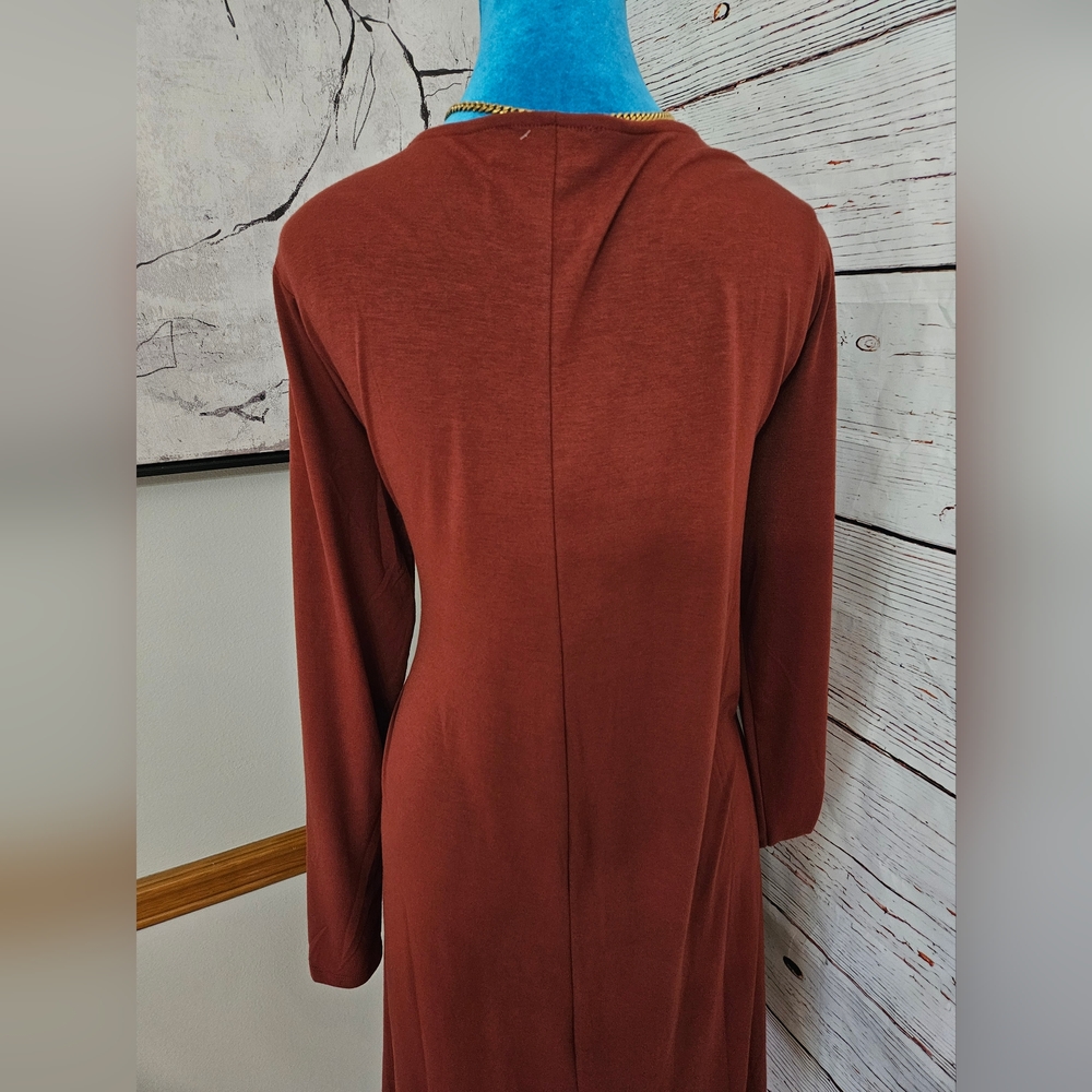 Zenana Long Sleeve Pocketed Casual Swing T-Shirt Dress Size 2x - Picture 8 of 16